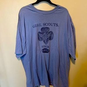 Vintage Blue Girl Scouts Tee - Short Sleeve